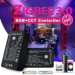 Gledopto Zigbee Pro RGB+CCT LED kontrolieris (Zigbee+RF) 12V / 24V / 36V / 48V / 54V DC - Image 2