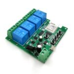 SmartWise 5V-32V 4 grupu viedais releja slēdzis, ar sauso kontaktu un īslaicīgo slēdzi, Zigbee + RF