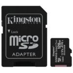 Atmiņas karte Kingston Canvas Select Plus (microSDXC) 128GB klase 10 UHS-I U1 V10 A1 — 100MB/s + adapteris - Image 3