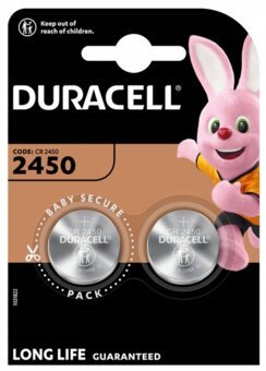 Duracell 2450 baterijas 2x CR2450