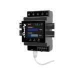 Shelly PRO 4PM Dual Cover WiFi + Ethernet + Bluetooth – 4 grupu relejs ar jaudas mērītāju 2 rullīšu slēģu vadīšanai
