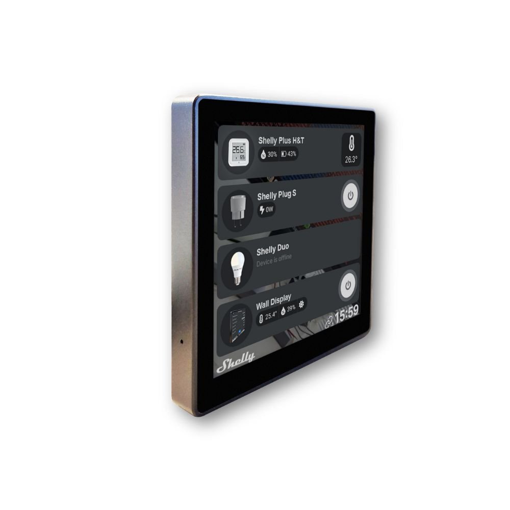 Shelly Wall Display Wi-Fi + Bluetooth skārienekrāna sienas slēdzis un vadības panelis