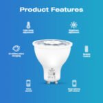 Gledopto GL-S-006P, Pro prožektora LED spuldze, GU10, 5W RGB+CCT, ar Zigbee + RF protokoliem, saderīgs ar eWeLink / Tuya / SmartThings / Philips Hue - Image 2