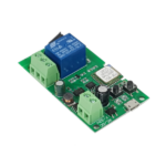 SmartWise 5V-32V 1 grupas viedais releja slēdzis, ar sauso kontaktu un mirkļa slēdzi, saderīgs ar eWeLink/Sonoff, Wi-Fi + RF