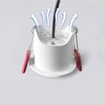 Gledopto GL-D-002P Zigbee Pro (Zigbee 3.0 + RF uztvērējs) viedais padziļināts LED lejupējais apgaismojums (300 lūmeni. IP40), ar baltu rāmi - Image 3