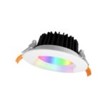 Gledopto GL-D-005P Zigbee Pro (Zigbee 3.0 + RF uztvērējs) viedais padziļināts LED lejupējais apgaismojums (1050 lūmeni. IP20), ar baltu rāmi