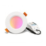 Gledopto GL-D-005P Zigbee Pro (Zigbee 3.0 + RF uztvērējs) viedais padziļināts LED lejupējais apgaismojums (1050 lūmeni. IP20), ar baltu rāmi - Image 2