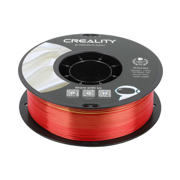 CR-Silk PLA Filament Creality (zelti sarkans)