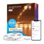 Viedā Wi-FI LED sloksne ar RGBWW Meross MSL320 (5 metri) HomeKit - Image 2