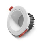 Gledopto GL-D-006P Zigbee Pro (Zigbee 3.0 + RF uztvērējs) viedais padziļināts LED lejupējais apgaismojums (550 lūmeni. IP54), ar baltu rāmi