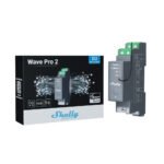 Shelly Qubino Wave PRO 2 viedais DIN-sliedes relejs ar 2 grupām, ar Z-Wave protokolu