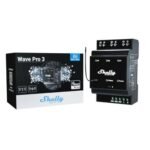 Shelly Qubino Wave PRO 3 viedais DIN-sliedes relejs ar 3 grupām, ar Z-Wave protokolu