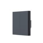AQARA Smart Wall Switch H1 EU (bez neitrāla, dubultā svira), pelēks