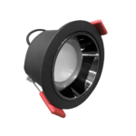 Gledopto GL-D-001P Zigbee Pro (Zigbee 3.0 + RF uztvērējs) viedais padziļināts LED lejupējais apgaismojums (450 lūmeni. IP33), ar melnu rāmi