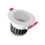 Gledopto GL-D-007P Zigbee Pro (Zigbee 3.0 + RF uztvērējs) viedais padziļināts LED lejupējais apgaismojums (1050 lūmeni. IP54), ar baltu rāmi