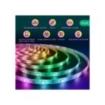 Nous F5 viedā Tuya Wi-Fi RGBIC (kontrolējama pa mikroshēmai) LED lente, 10 metri - Image 2