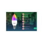 Nous P4 viedā Tuya Wi-Fi RGB spuldze (E14 ligzda), saderīga ar materiālu - Image 4