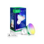 Nous P8 viedā Tuya Wi-Fi RGB spuldze (GU10 ligzda), saderīga ar materiālu