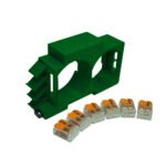 Shelly dubultā DIN sliedes adapteris 2 gabaliem Shelly 1 vai Shelly 1PM relejiem + Shelly temperatūras adapteris