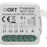 OXT mini 4 grupu releja modulis WiFi TUYA