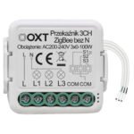 OXT mini releja 3 grupu ķēdes modulis. Bez neitrāla ZigBee TUYA