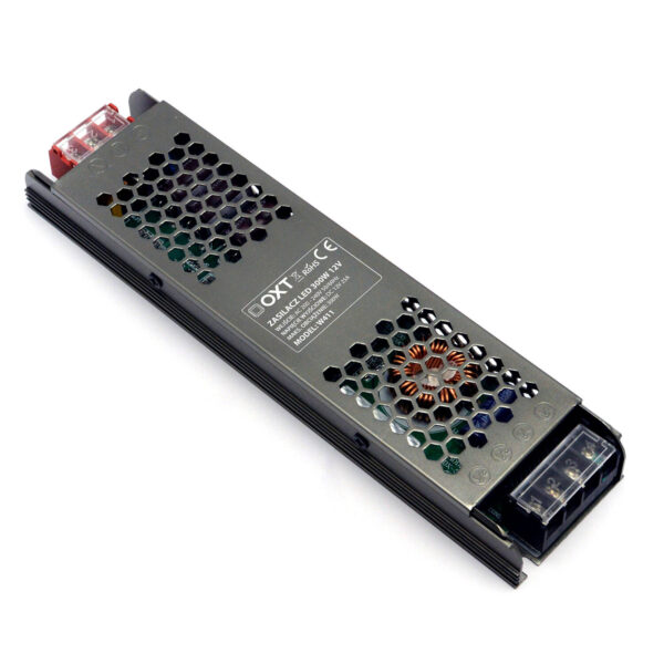 OXT LED barošanas avots 12V 300W 25A SLIM PRO