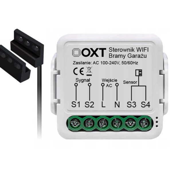 OXT modulis garāžas vārtu atvēršanai ar sensoru TUYA WiFi