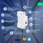 Nous D1Z — ar DIN savietojams viedais Tuya Zigbee releja modulis, 16A - Image 2