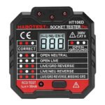 Kontaktligzdu testeris ar digitālo displeju Habotest HT106D