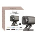 Aqara G5 Pro kameras centrmezgls, ar HomeKit Secure Video saderīga kamera ar iebūvētu Zigbee un Thread vārteju, POE versija, pelēka