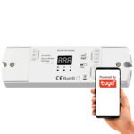 Viedais kontrolieris digitālajām kāpņu LED sloksnēm RGB-IC 5V - 24V 2x augšup uz leju slēdži SD WiFi TUYA sērija