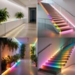 Viedais kontrolieris digitālajām kāpņu LED sloksnēm RGB-IC 5V - 24V 2x augšup uz leju slēdži SD WiFi TUYA sērija - Image 5