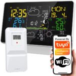 Laika stacijas Āra temperatūras un mitruma sensors WiFi TUYA