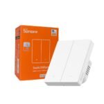 SONOFF SwitchMan M5 Zigbee viedais sienas slēdzis, 2-kanālu, modulāra versija, balts (ZBM5-2C-80W)