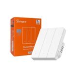 SONOFF SwitchMan M5 Zigbee viedais sienas slēdzis, 3-kanālu, modulāra versija, balts (ZBM5-3C-80W)