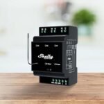 Shelly Qubino Wave PRO 3 viedais DIN sliedes relejs ar 3 dzīslu kontaktiem un Z-Wave EU Long Range savienojumu - Image 2