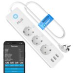 NOUS A5T viedais Wi-Fi pagarinātājs (3 vadu + 3 USB-A), Tasmota programmaparatūra - Image 2