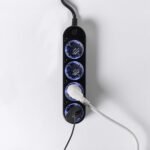 Shelly Power Strip 4 Gen4 – viedais pagarinātājs ar 4 rozetēm, jaudas mērītāju, Wi-Fi, Zigbee, Matter, melns - Image 3