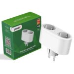 PSMART viedā divkāršā WiFi kontaktligzda ar enerģijas patēriņa mērīšanu TUYA (IG022)