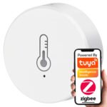 TUYA ZigBee 3.0 viedais temperatūras un mitruma sensors ar kalibrēšanu (CR2450) T040