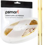 PSMART COB LED lente 24V WW 3000K 8mm IP65 480LED/m 5m COB210