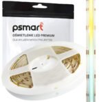 PSMART COB LED lente 24V CCT 3500–6500K, 10mm, IP65, 608 LED/m, 5m COB211
