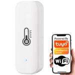 Wi‑Fi TUYA temperatūras un mitruma sensors (balts, 2×AAA, 2.4GHz) T022