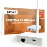 PSMART ZigBee TUYA viedās vārtejas centrmezgls ar antenu | USB-C | LAN RJ45