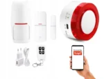WiFi signalizācijas sistēma ar sirēnu RF433 MHz TUYA SNT022