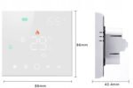 WiFi digitālais termostats gāzes/ogļu krāsnīm (NO kontakti), balts, TUYA PS sērija TR043 - Image 3