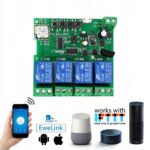 Sonoff 4 kanālu DC 5–32V WiFi + RF433MHz bezvadu releja kontrolieris (E024) - Image 2