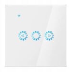 Sonoff Wi‑Fi skārienpaneļa aptumšošanas slēdzis (dimmeris), balts (SE057)
