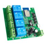 TUYA 4 kanālu WiFi+RF bezsprieguma releja kontrolieris DC 5–32V (T835)