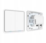 ZigBee TUYA KT sērijas viedais sienas slēdzis 2 ķēdēm bez N vada, balts (T595) - Image 2